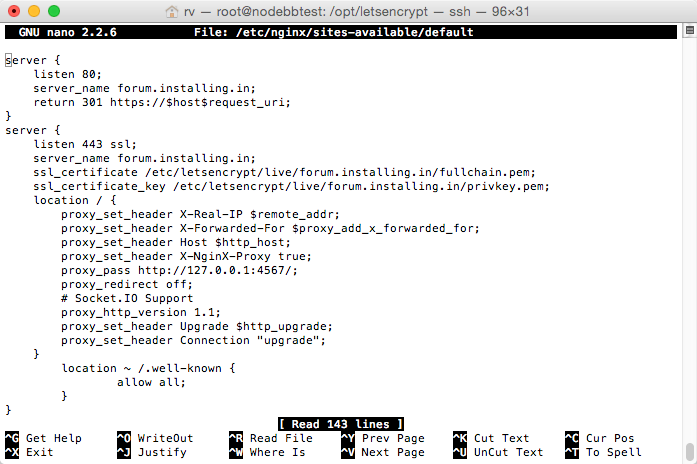 rv_—_root_nodebbtest___opt_letsencrypt_—_ssh_—_96×31 2