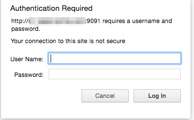 transmission login window