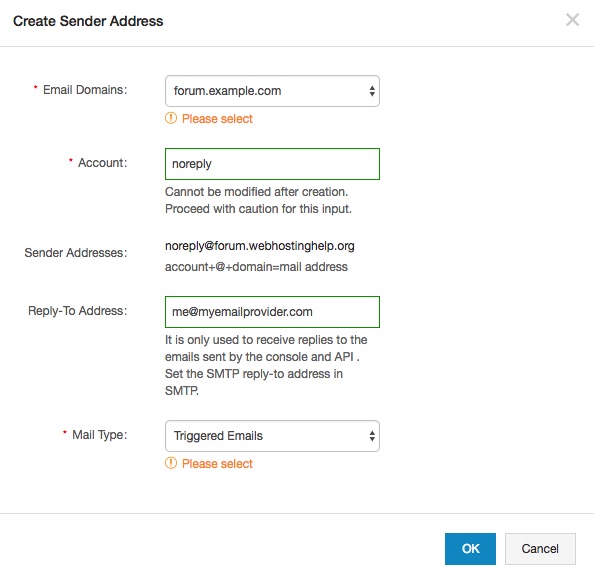 DirectMail-add-sender-address