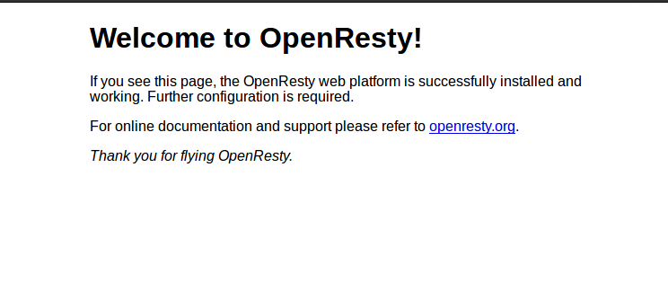 openresty_welcome_page