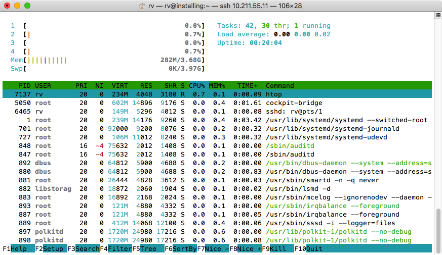 htop_running_centos8
